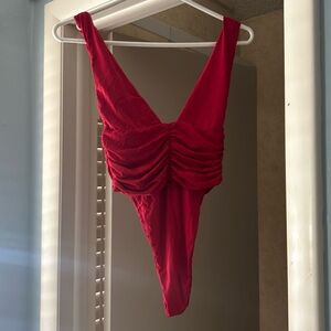Riot Swim Echo (thong) in red